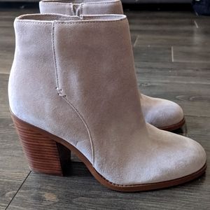 Sole Society cow split suede booties